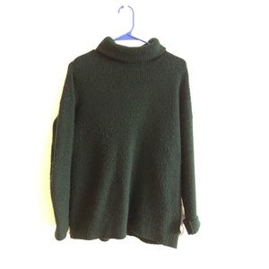 Green turtleneck